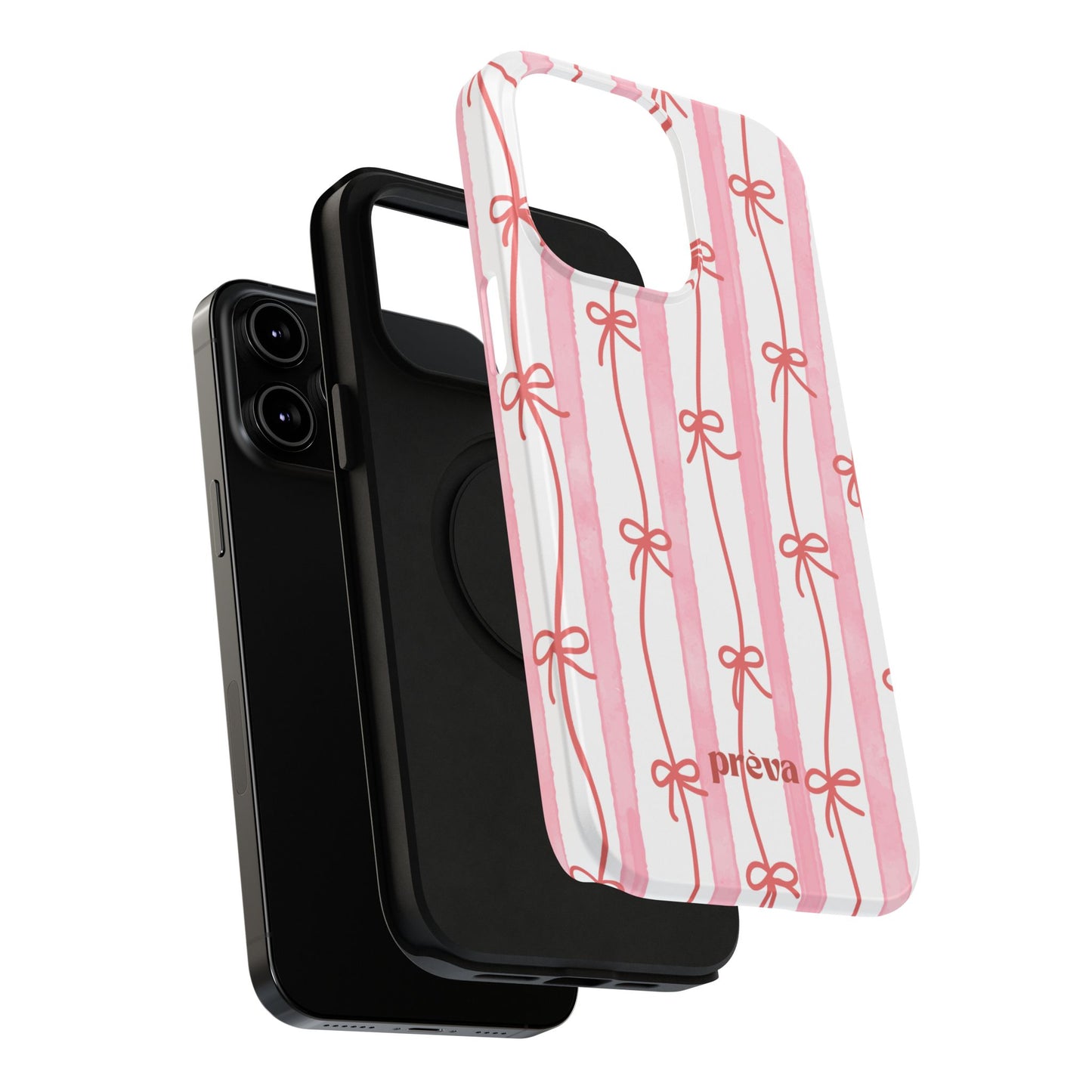 Pink Bow Chain Phone Case