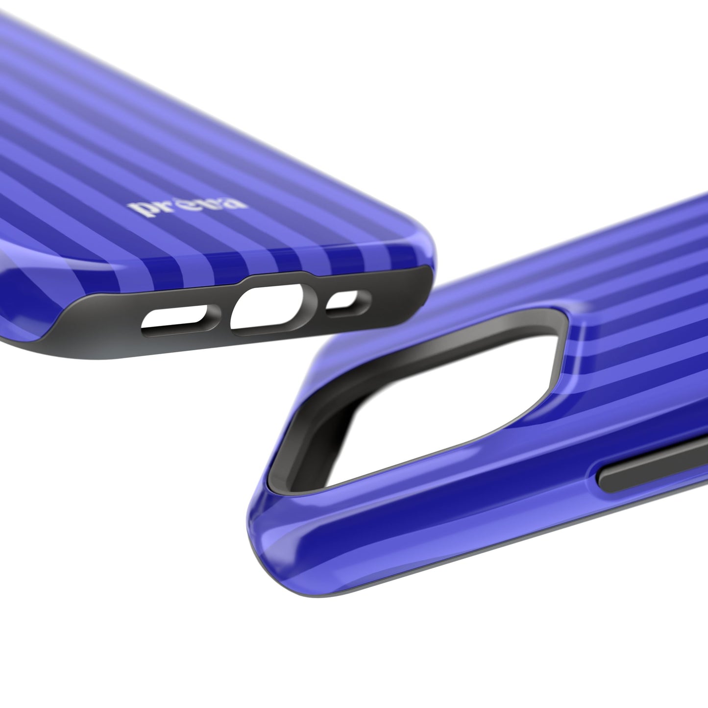 Neon Blue Stripes Phone Case