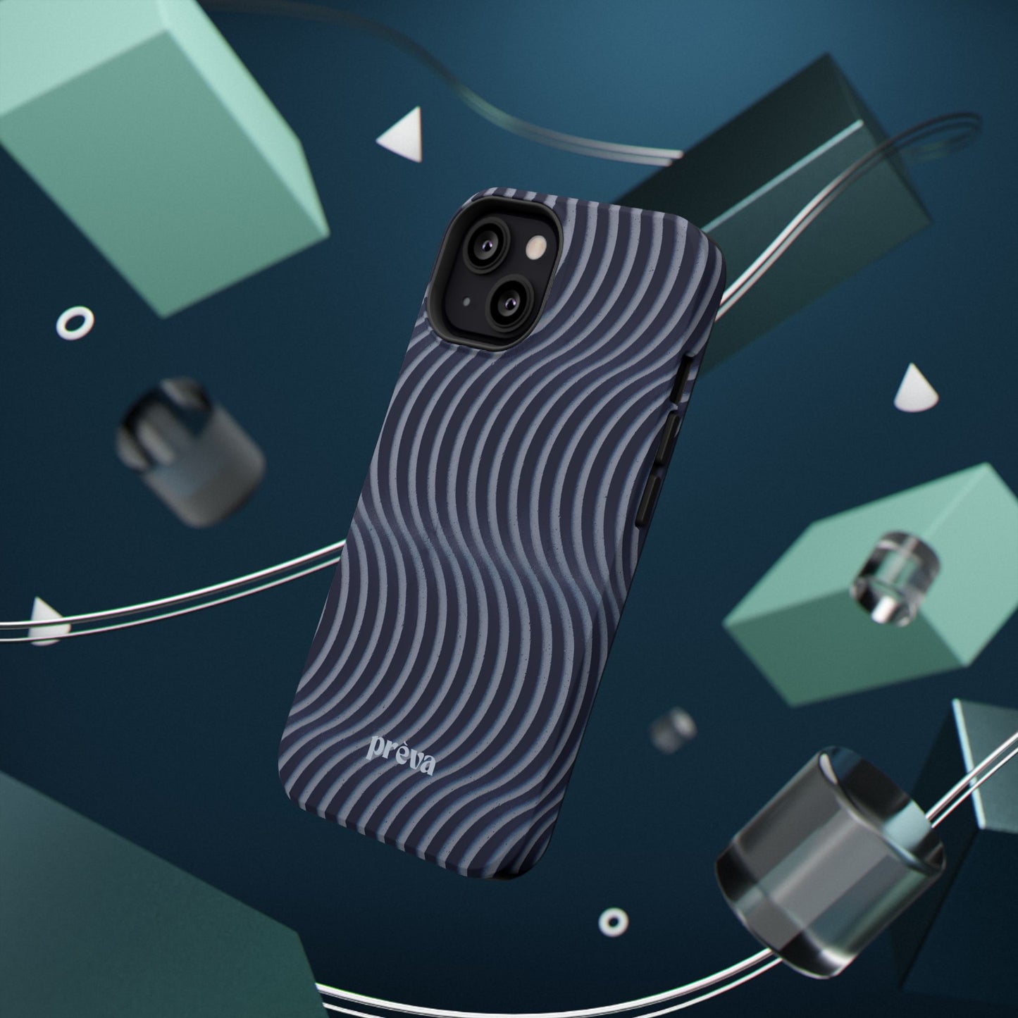 Wavy Navy Phone Case