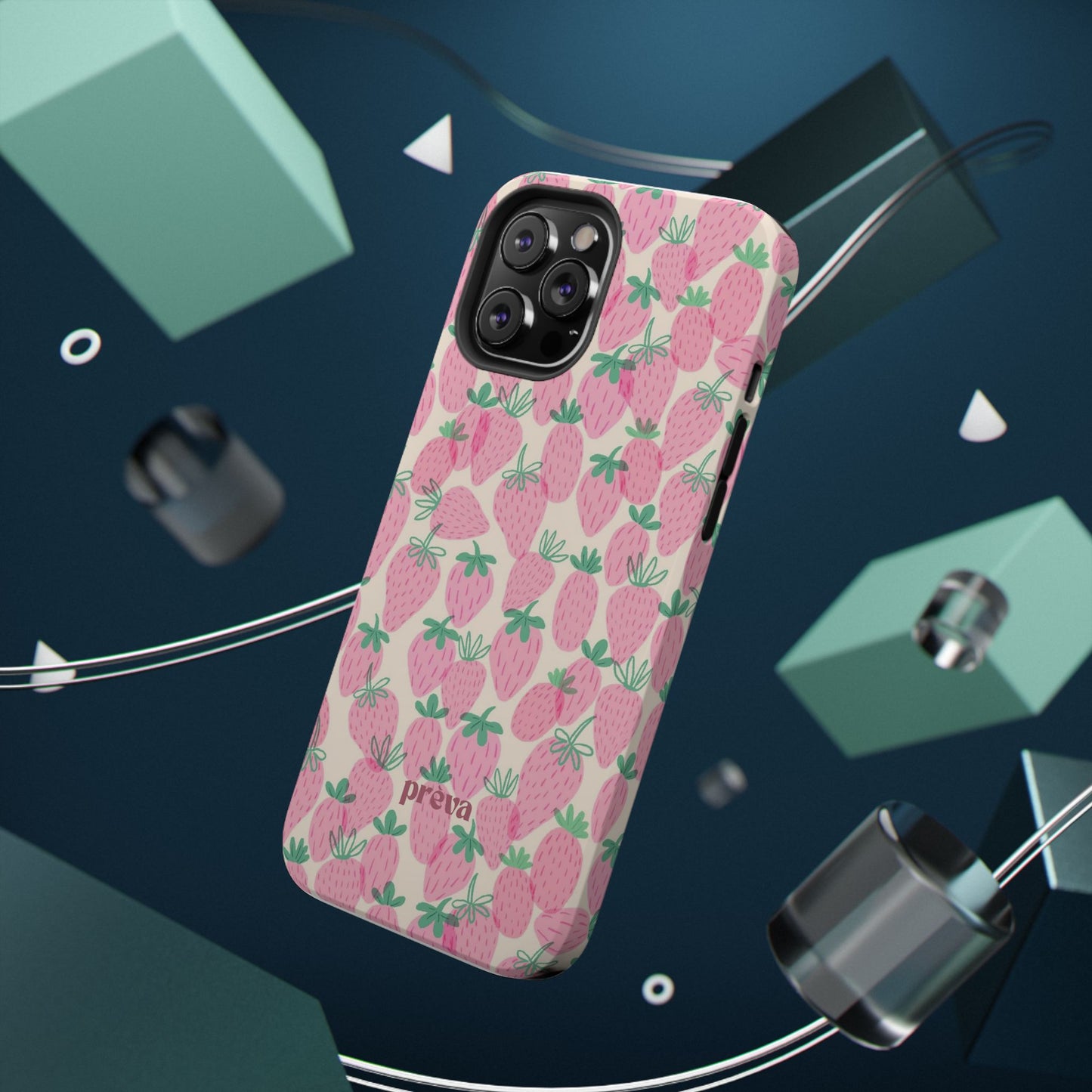 Pink Strawberry Phone Case