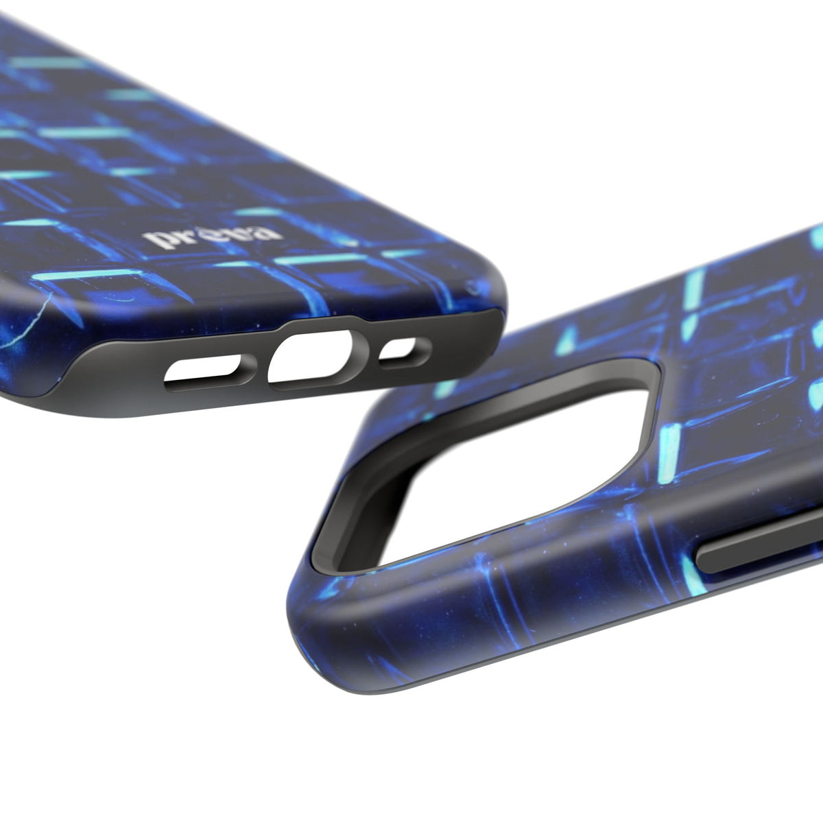 Blue Glass Tile Impact-Resistant Phone Case