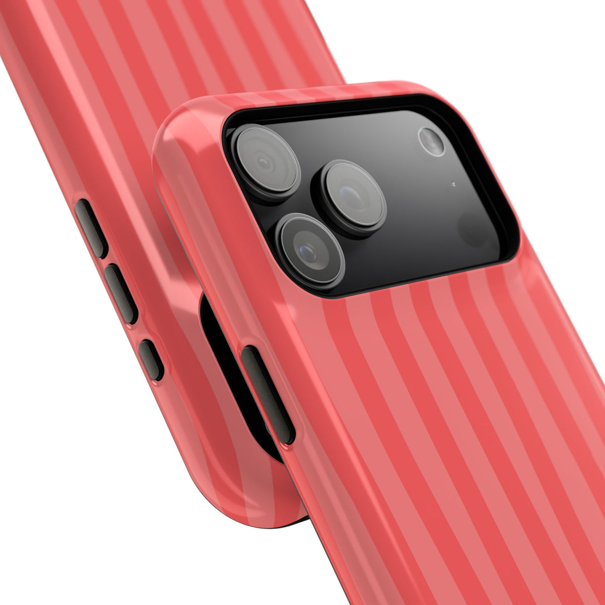 Coral Stipes Phone Case