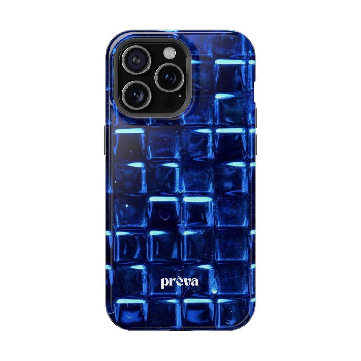 Blue Glass Tile Impact-Resistant Phone Case