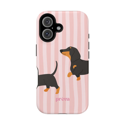 Dachshund Pink Stripes