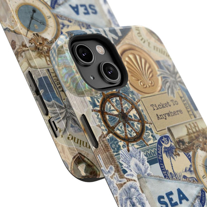 Neutral Travel Collage Phone Case