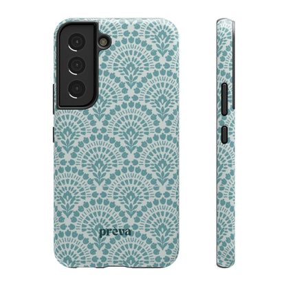 Aqua Lace Pattern Phone Case