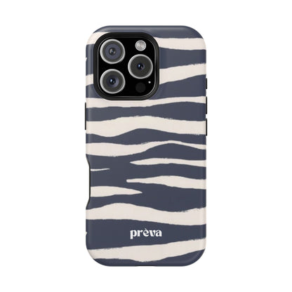 Navy & Cream Zebra Phone Case