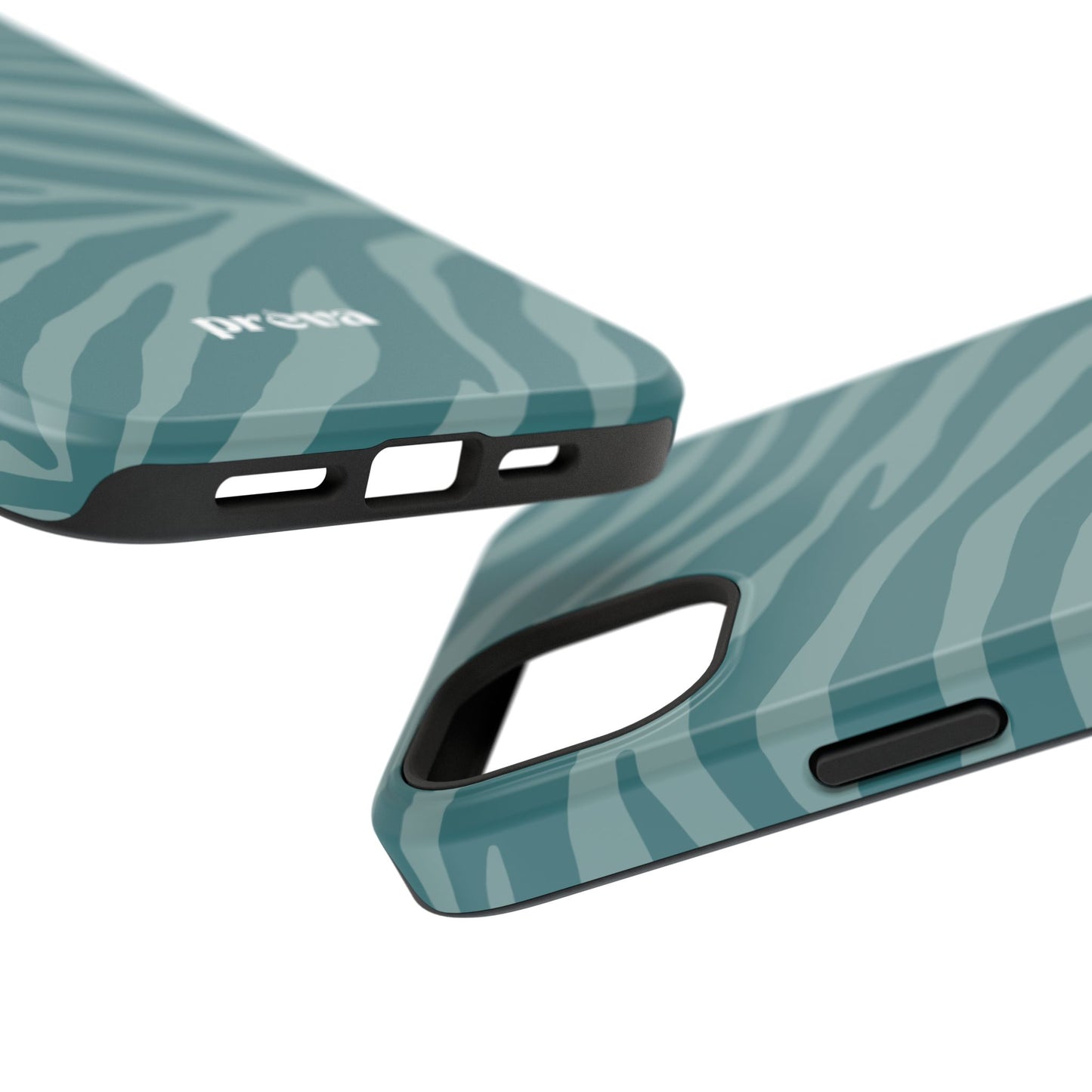 Teal Zebra Phone Case