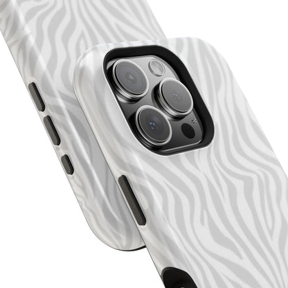 Zebra White Wave Phone Case
