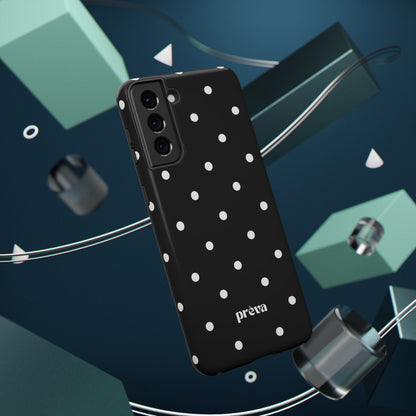 Black with White Polka Dots Phone Case