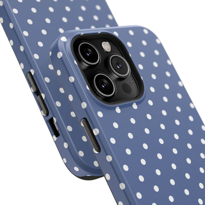 Navy Polka Dot Phone Case