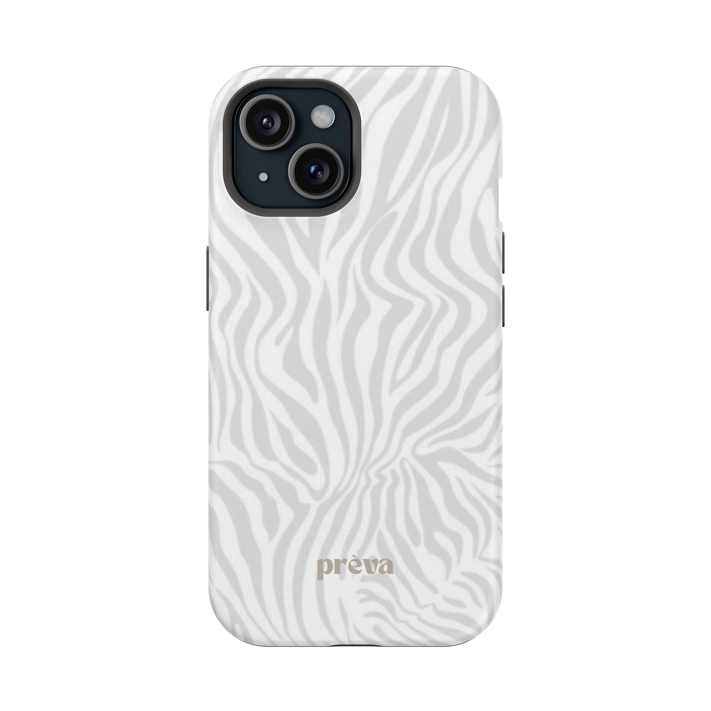 Zebra White Wave Phone Case