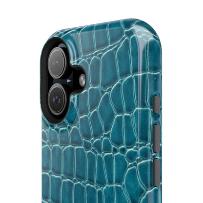 Teal Croc Phone Case