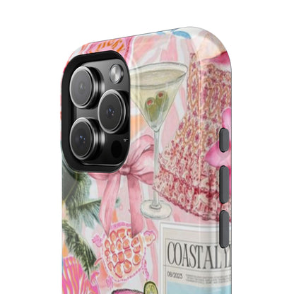 Pink Cocktail Collage Phone Case