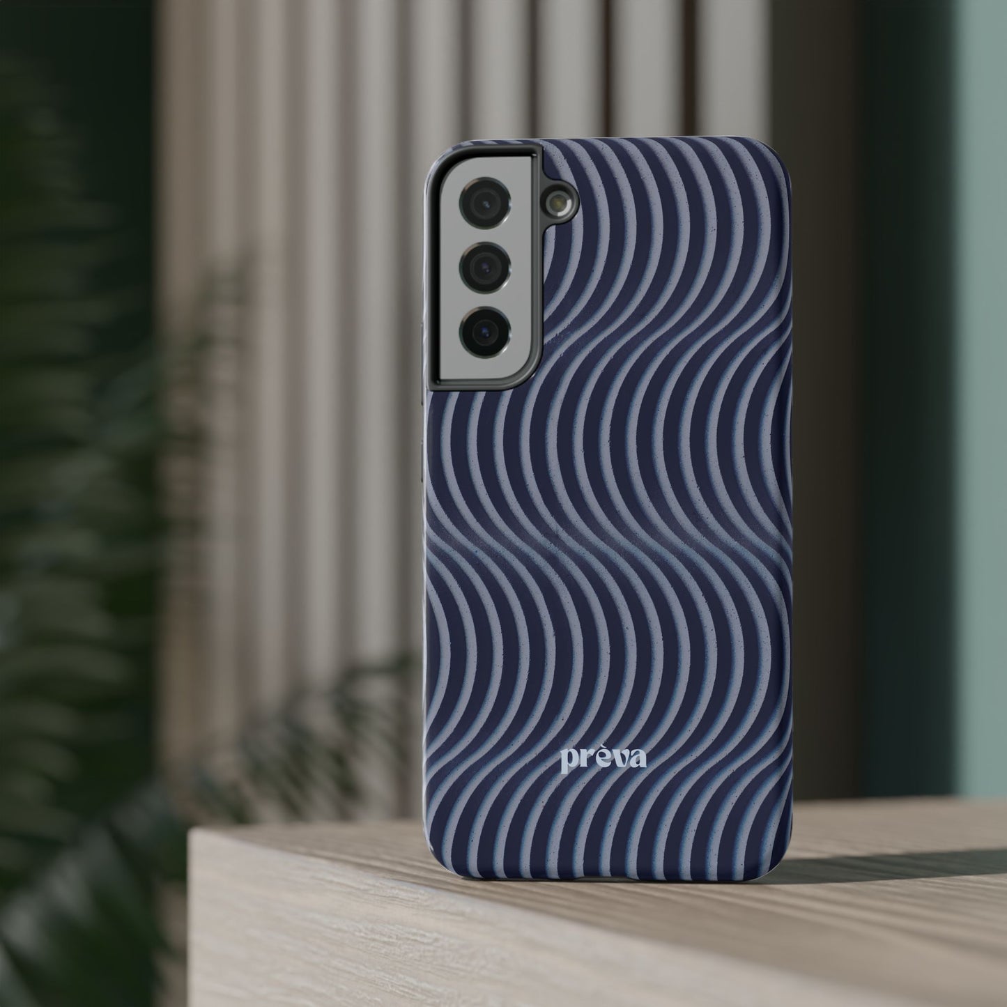 Wavy Navy Phone Case