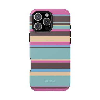 Cocoa Palm Stripes Phone Case