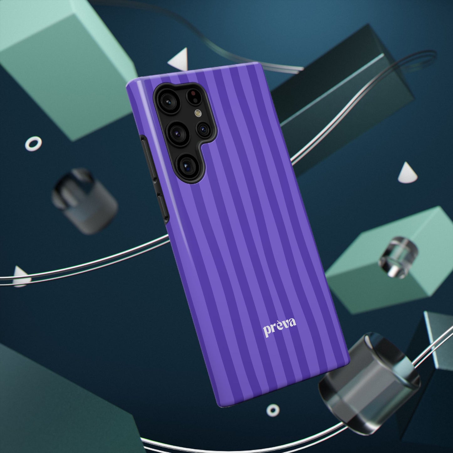 Dark Purple Stripes Phone Case