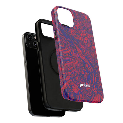 Marbled Red & Purple Impact Phone Case