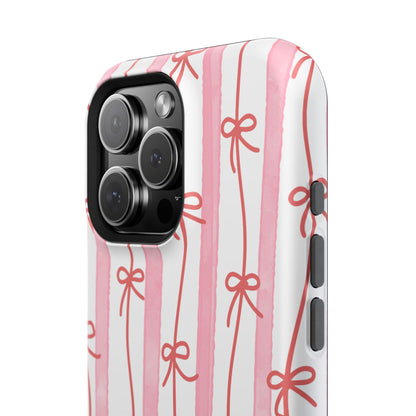 Pink Bow Chain Phone Case