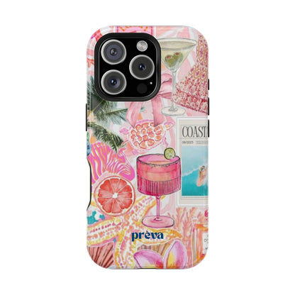 Pink Cocktail Collage Phone Case