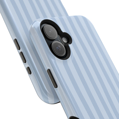 Pastel Blue Stripes Phone Case
