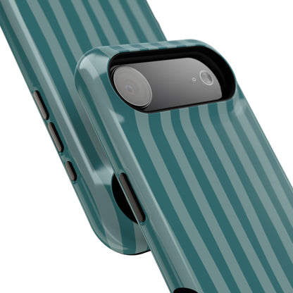 Striped Teal Phone Case
