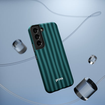 Dark Stripes Turquoise Phone Case