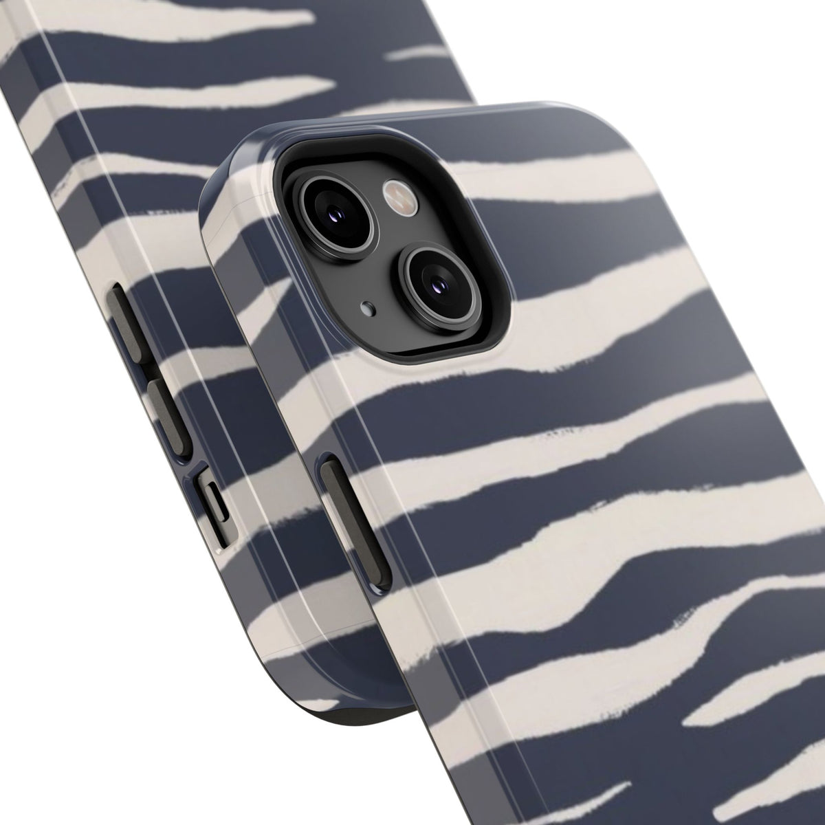 Navy & Cream Zebra Phone Case