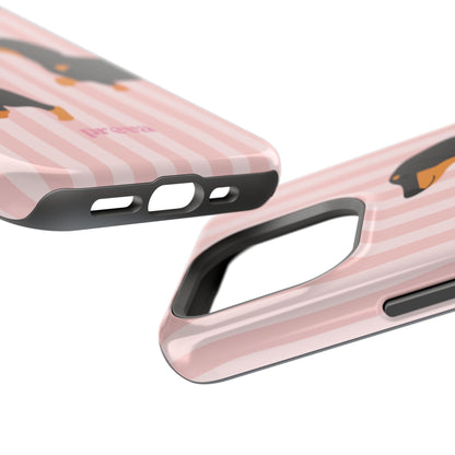 Dachshund Pink Stripes