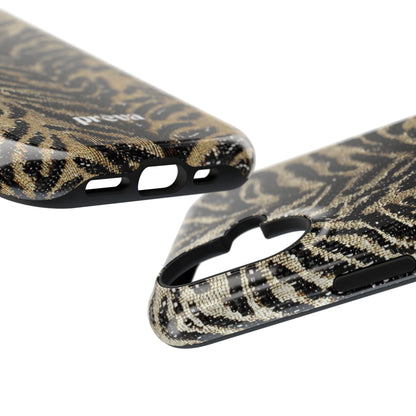 Phone Case — Impact‑Resistant Tiger Print Rug Texture