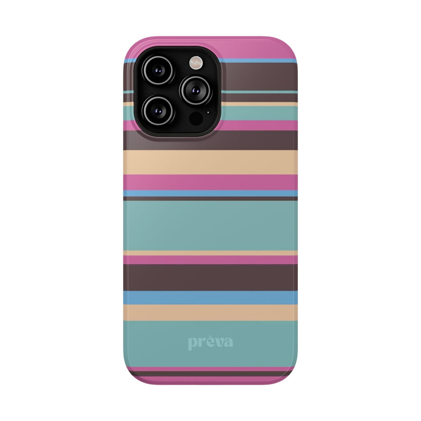 Cocoa Palm Stripes Phone Case