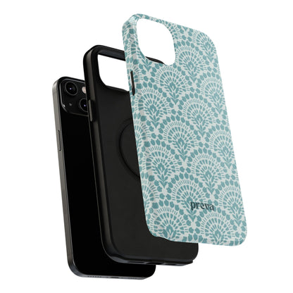 Aqua Lace Pattern Phone Case