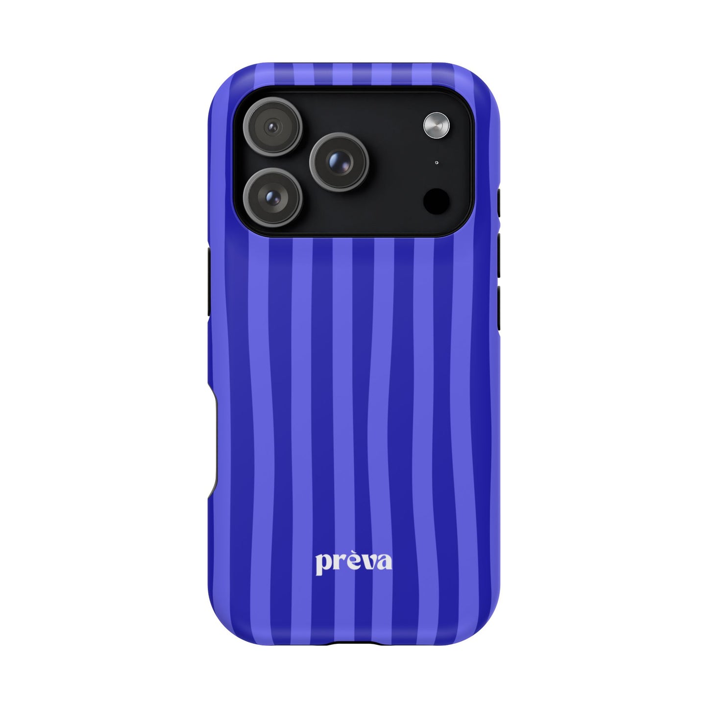 Neon Blue Stripes Phone Case