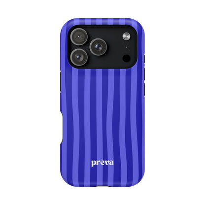 Neon Blue Stripes Phone Case