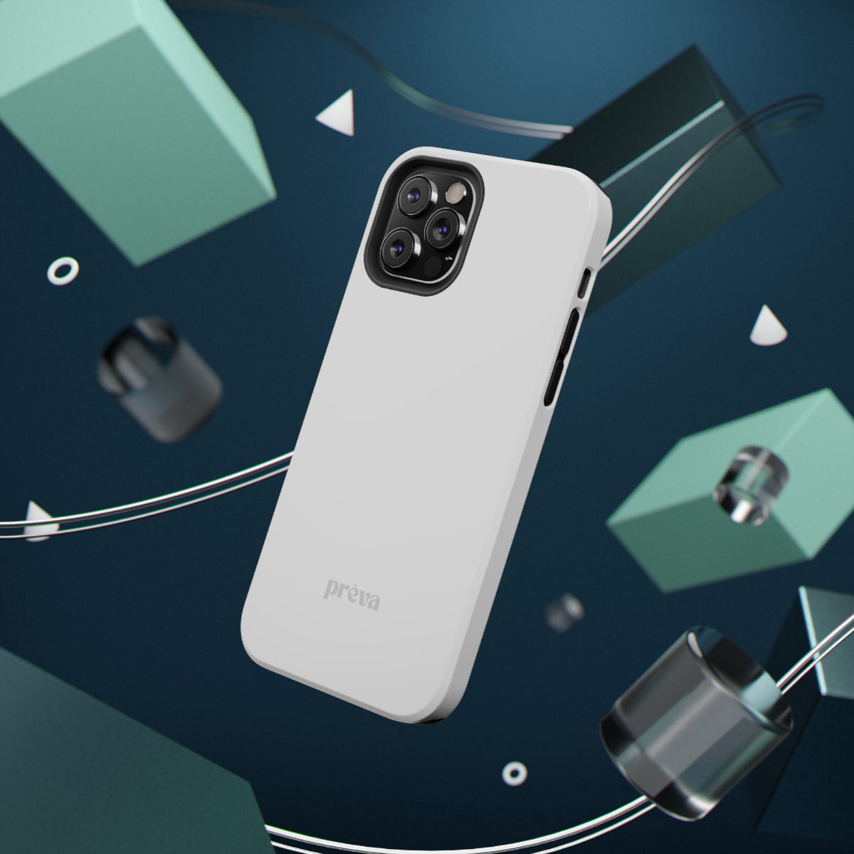 White & Grey Phone Case
