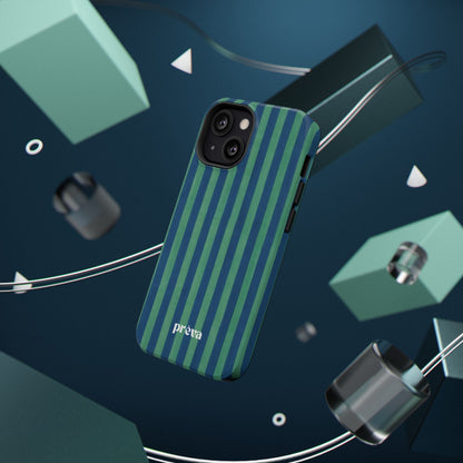 Green & Blue Stripes Phone Case
