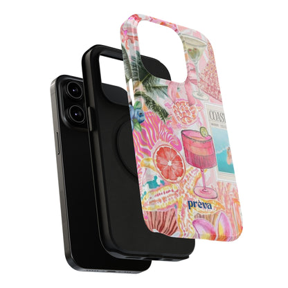 Pink Cocktail Collage Phone Case