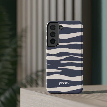 Navy & Cream Zebra Phone Case