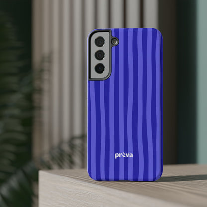 Neon Blue Stripes Phone Case
