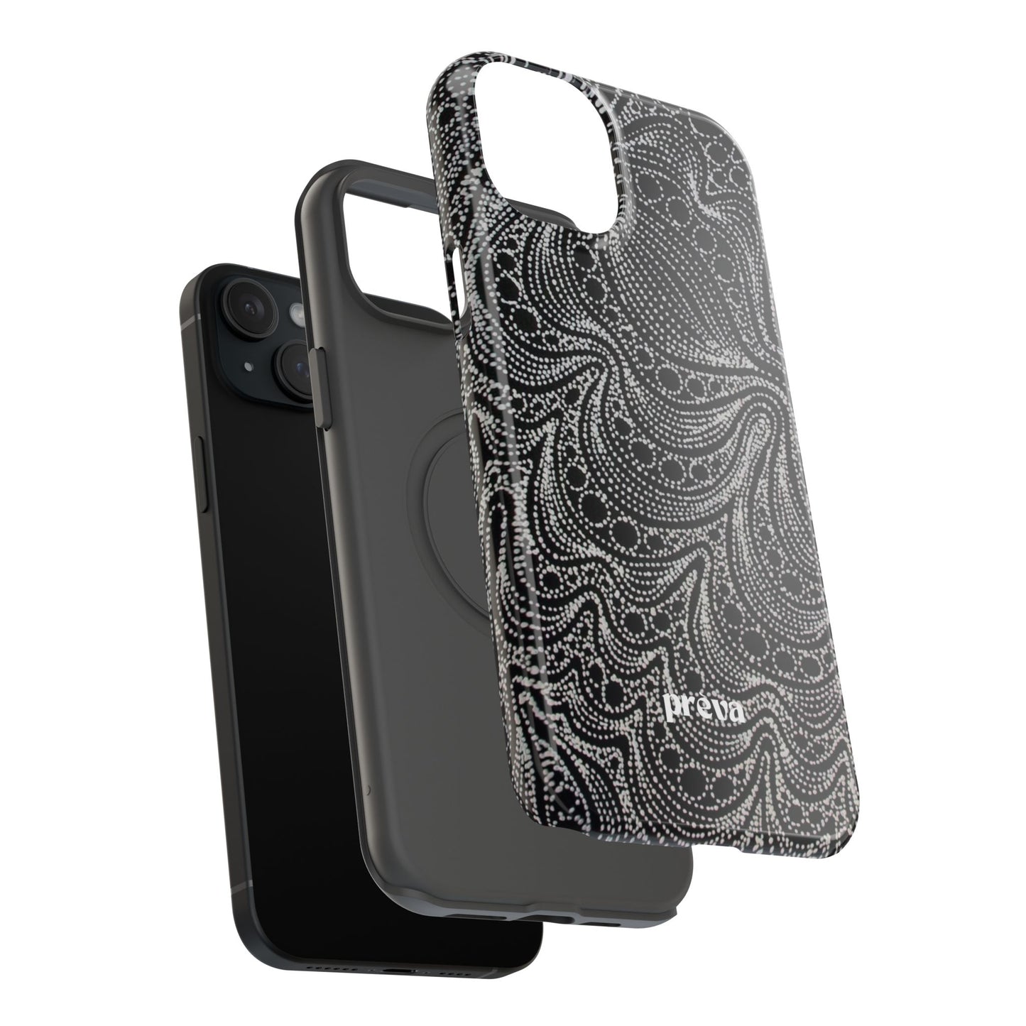 Abstract Midnight Lace Phone Case