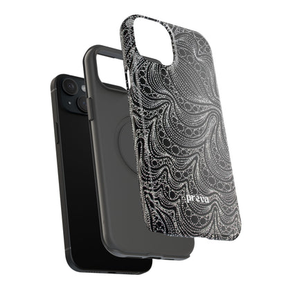 Abstract Midnight Lace Phone Case