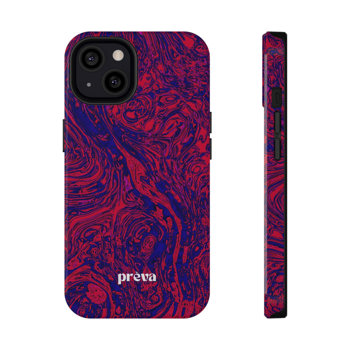 Marbled Red & Purple Impact Phone Case
