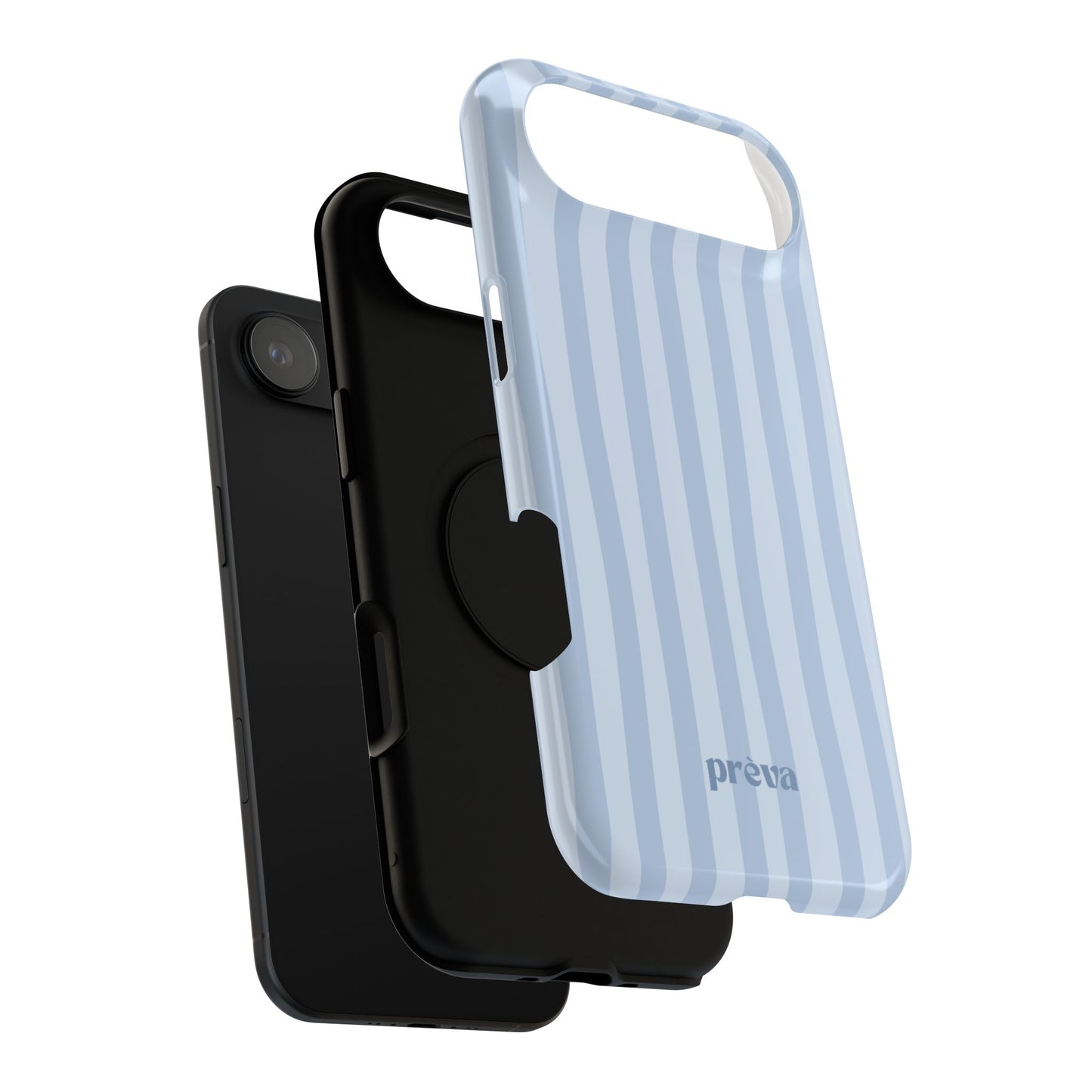 Pastel Blue Stripes Phone Case