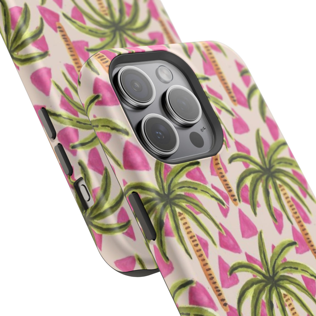 Phone Case — Pink Palm Tree Impact-Resistant Protector