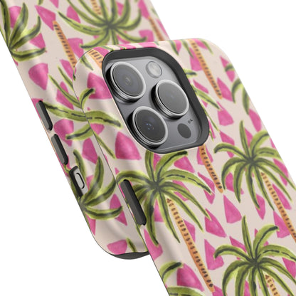 Phone Case — Pink Palm Tree Impact-Resistant Protector