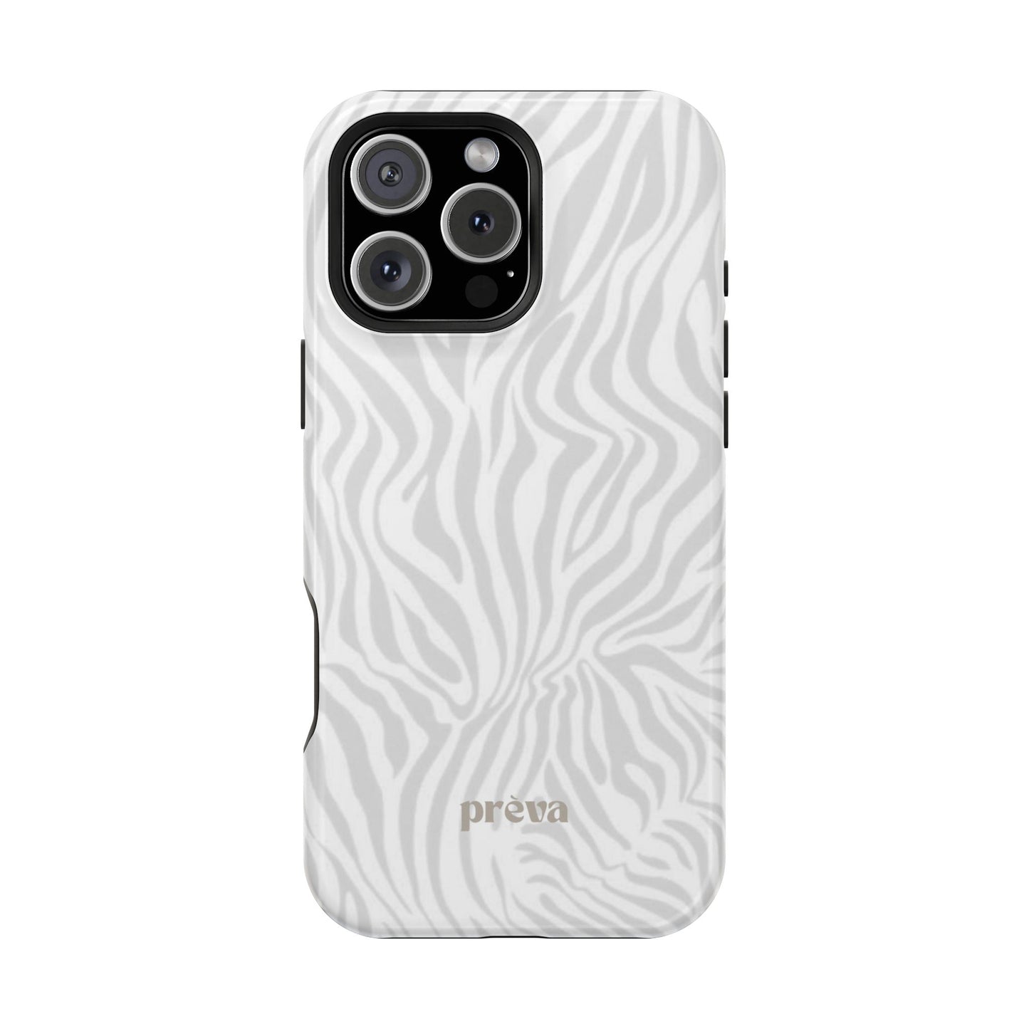 Zebra White Wave Phone Case