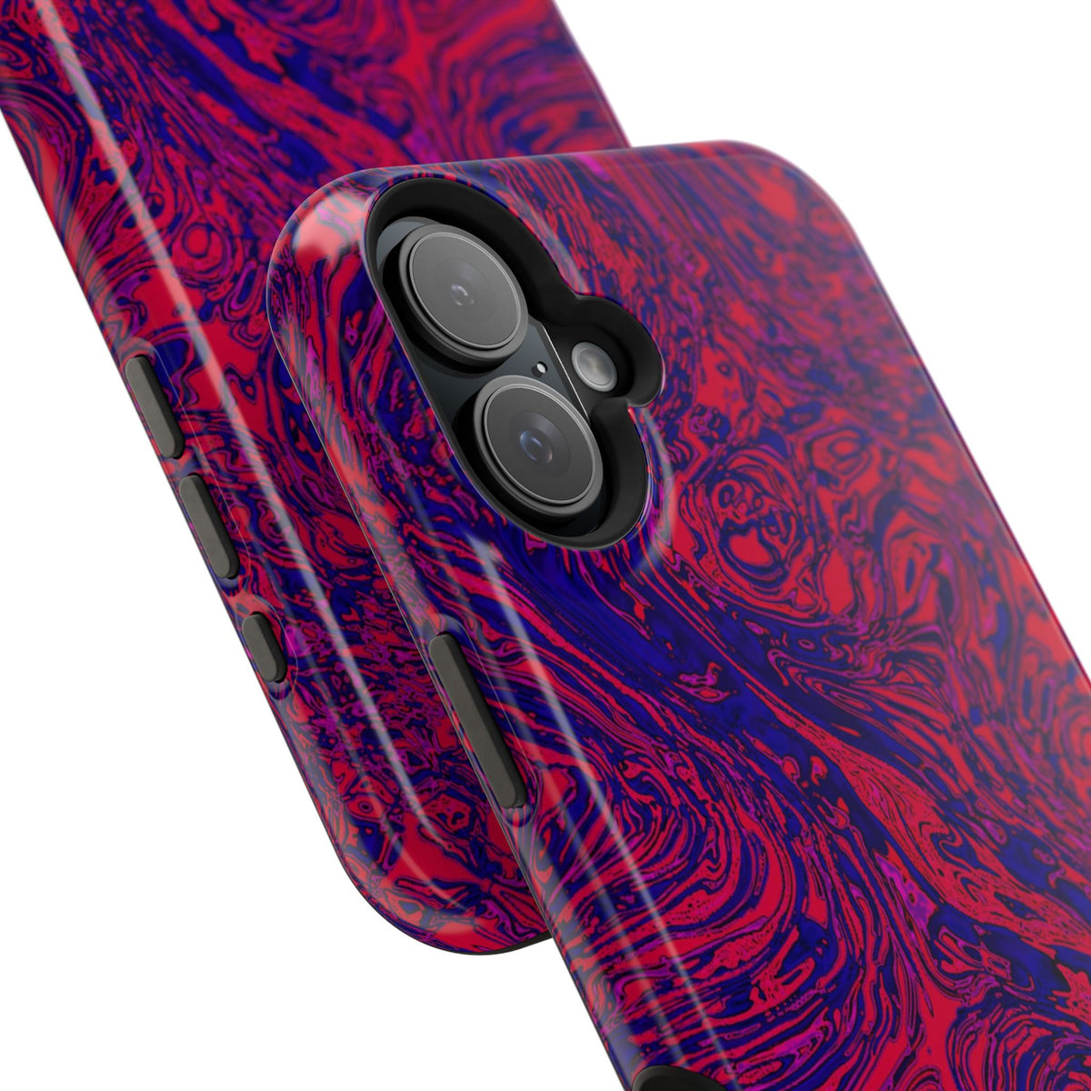 Marbled Red & Purple Impact Phone Case