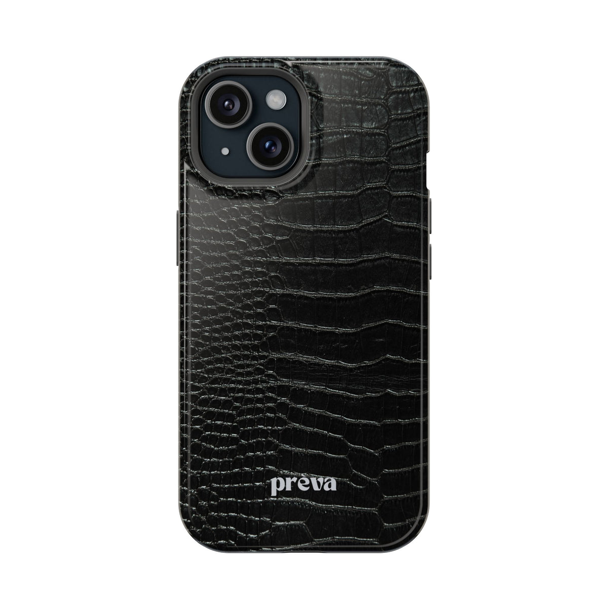 Black Croc Phone Case