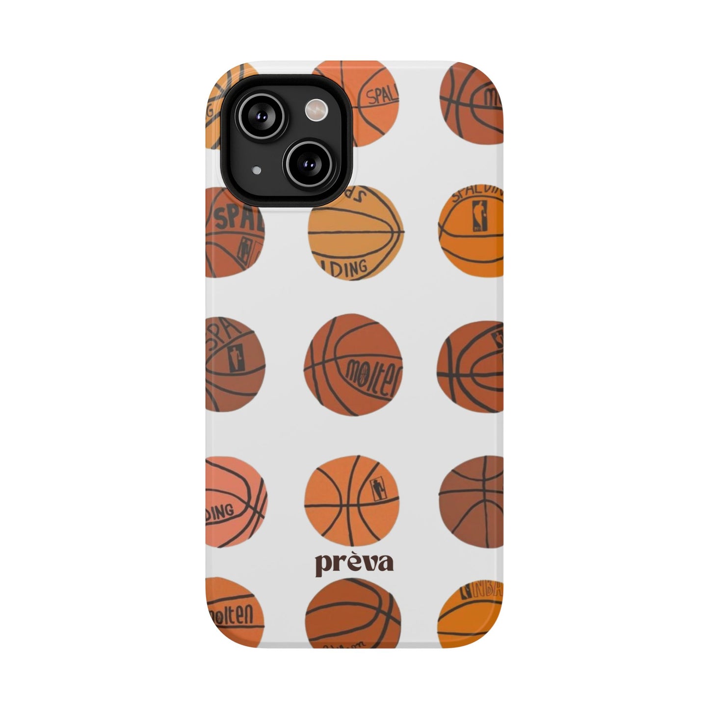 White Basketball Phone Case