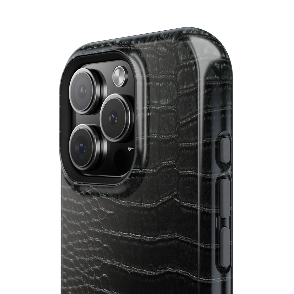 Black Croc Phone Case